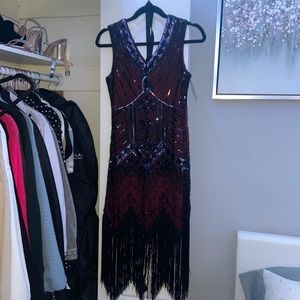 1911 Flapper Dress from a boutique in San Francisco still has tag on it!